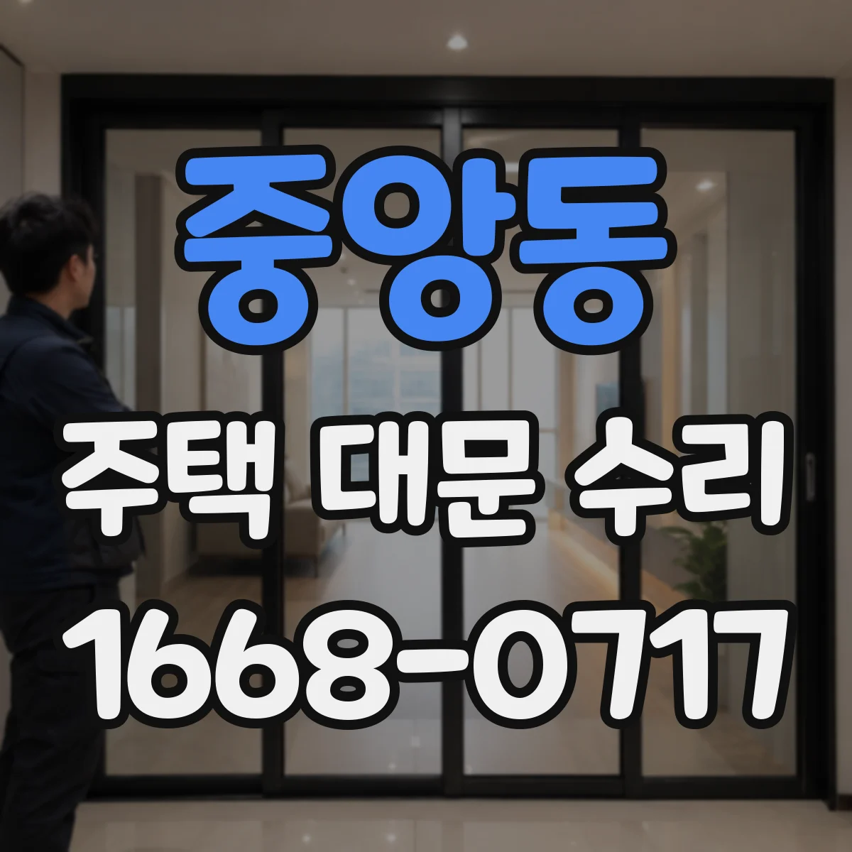 중앙동 주택 대문 수리