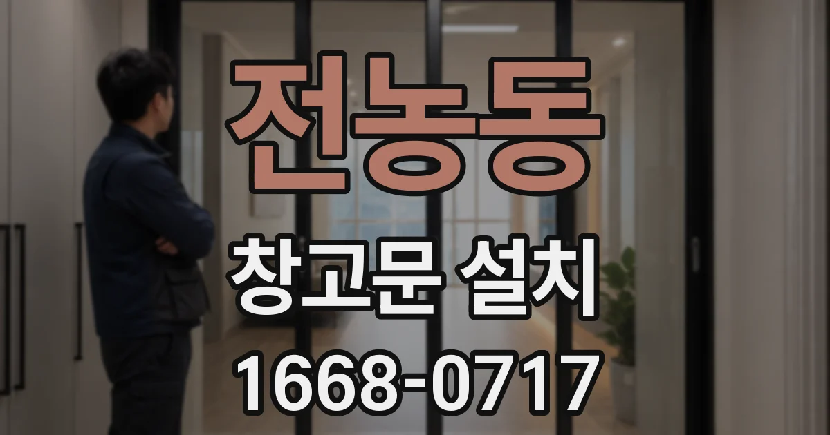 전농동 창고문 설치