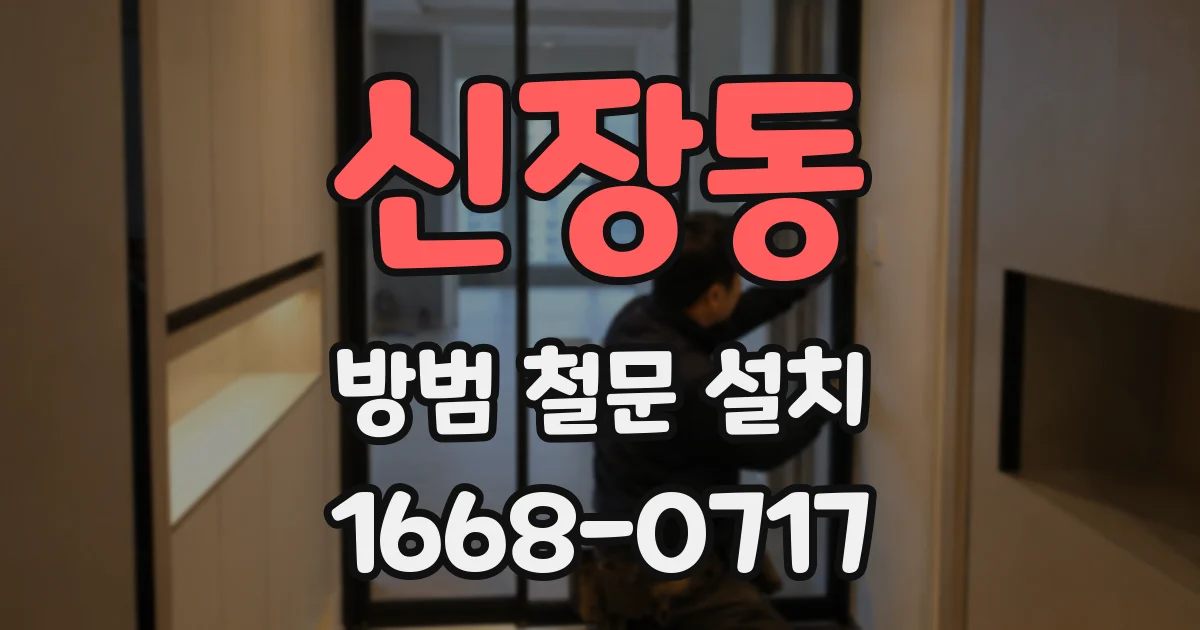 신장동 방범 철문 설치