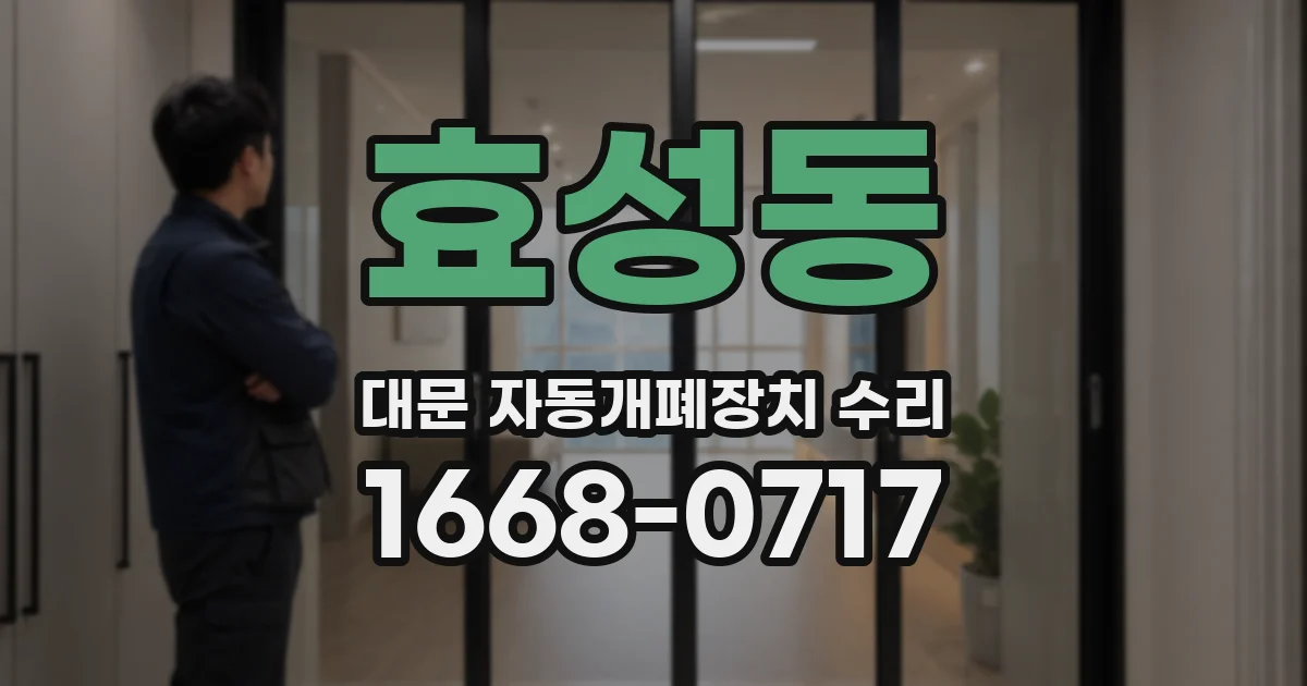 효성동 대문 자동개폐장치 수리