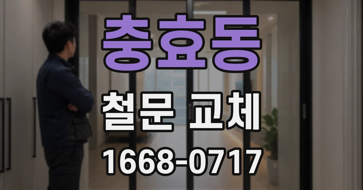 충효동 철문 교체