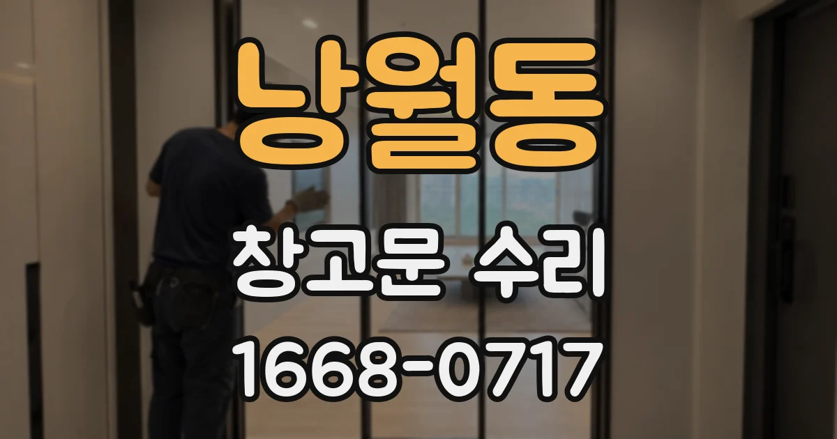 낭월동 창고문 수리