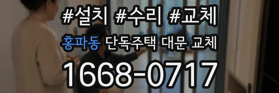 홍파동 단독주택 대문 교체