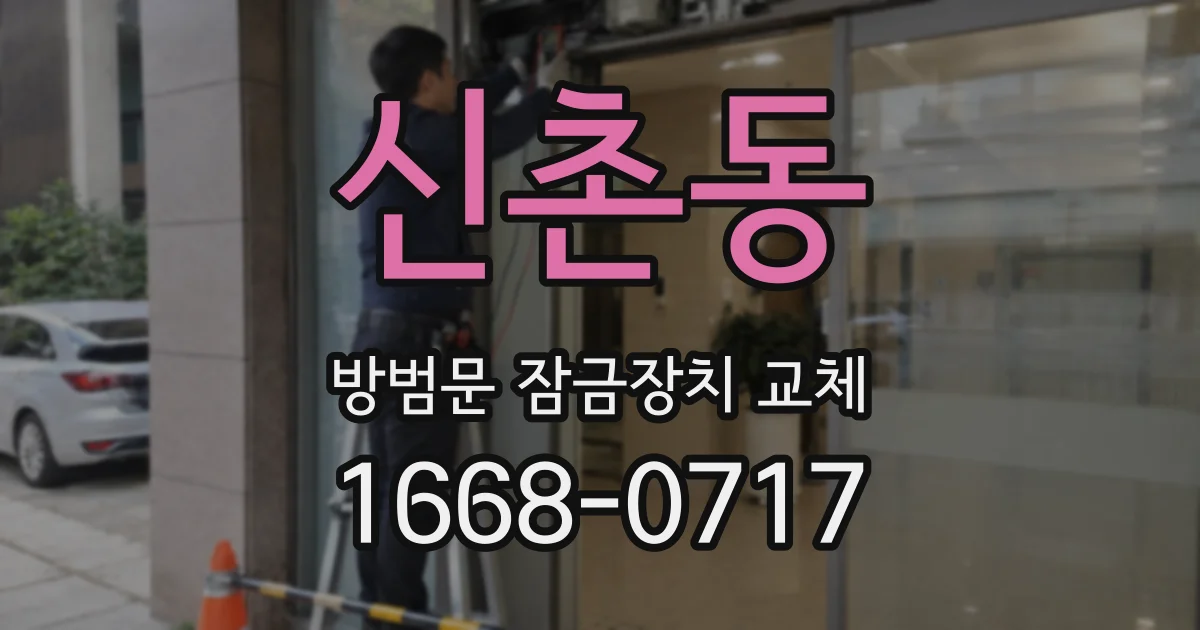 신촌동 방범문 잠금장치 교체