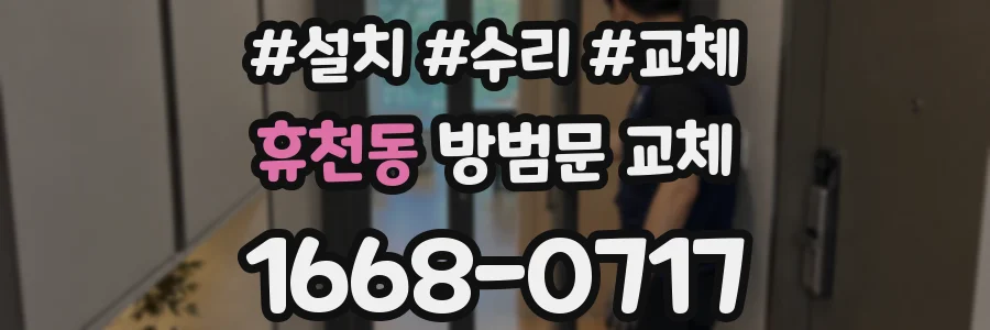 휴천동 방범문 교체