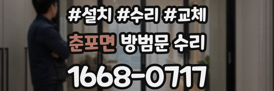 춘포면 방범문 수리