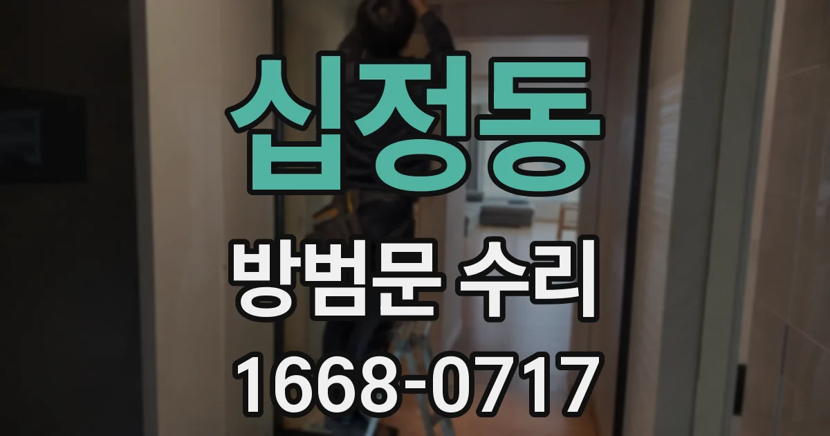십정동 방범문 수리
