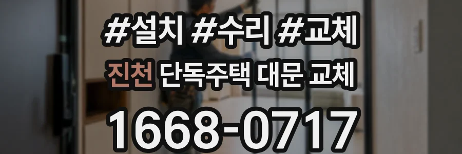 진천 단독주택 대문 교체