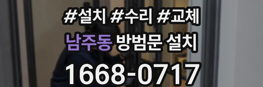 남주동 방범문 설치