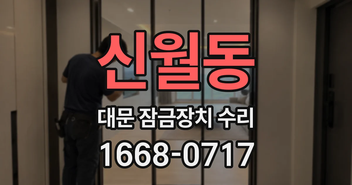 신월동 대문 잠금장치 수리