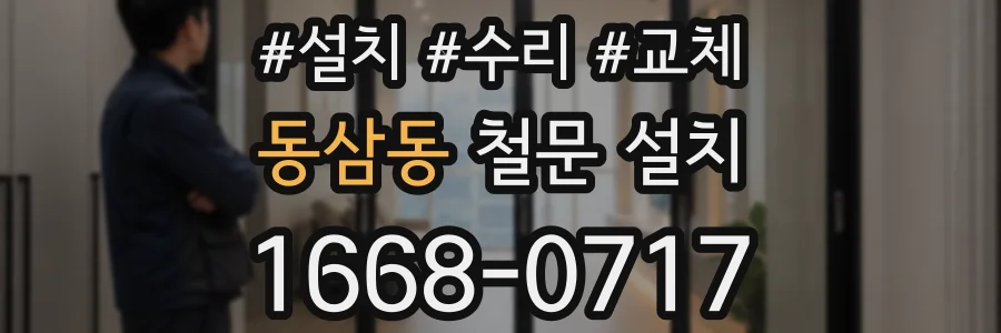 동삼동 철문 설치