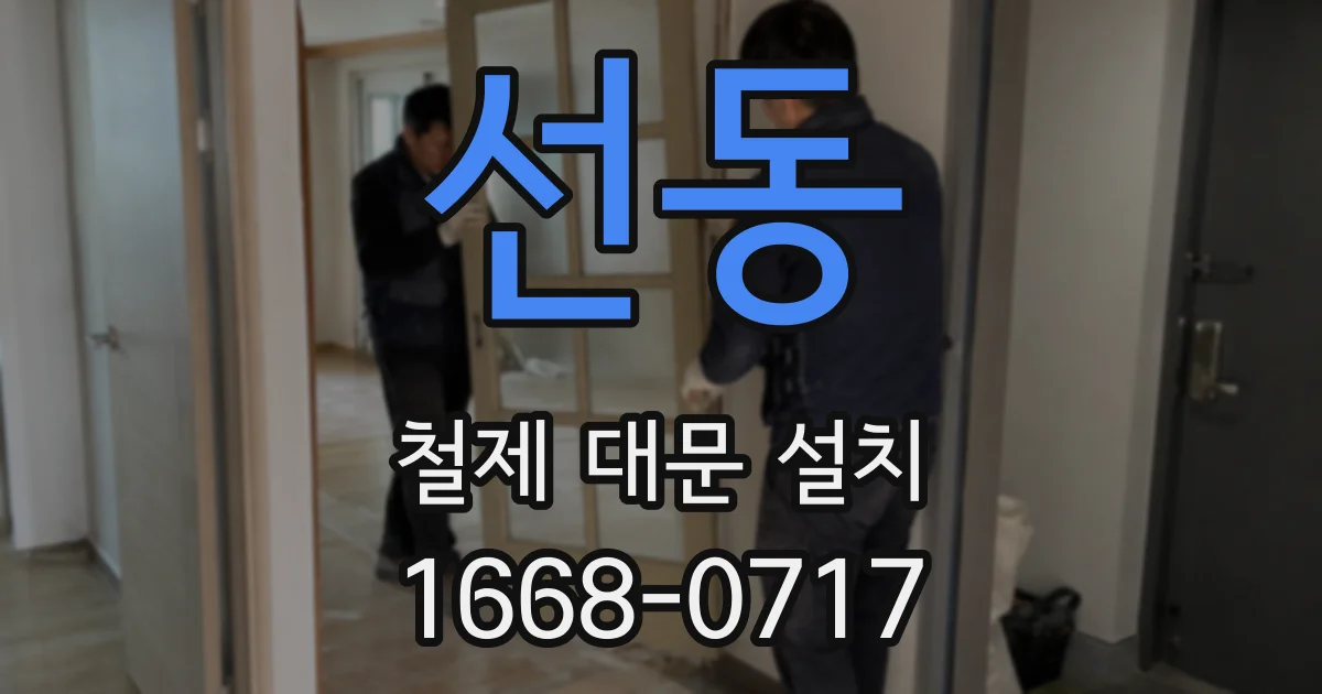 선동 철제 대문 설치