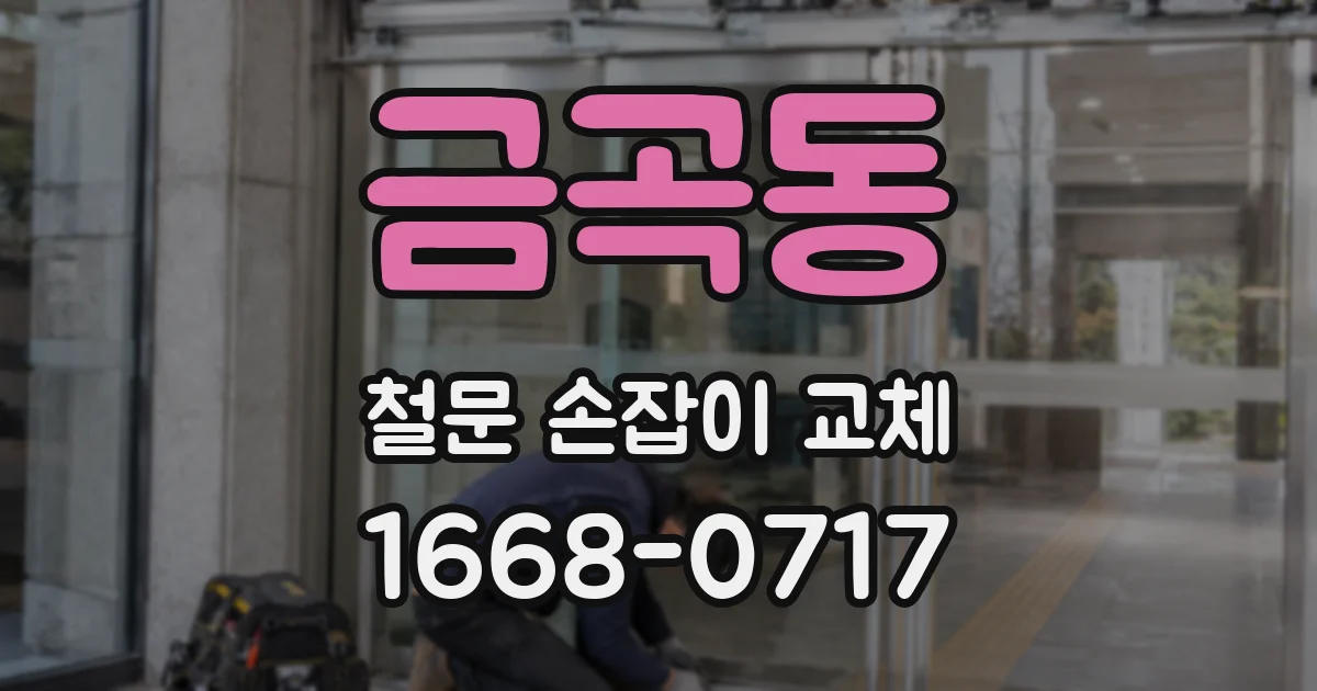 금곡동 철문 손잡이 교체