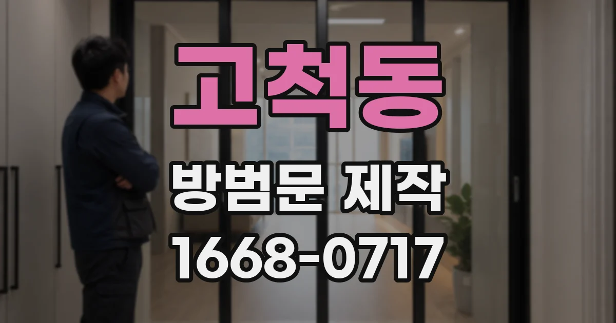 고척동 방범문 제작