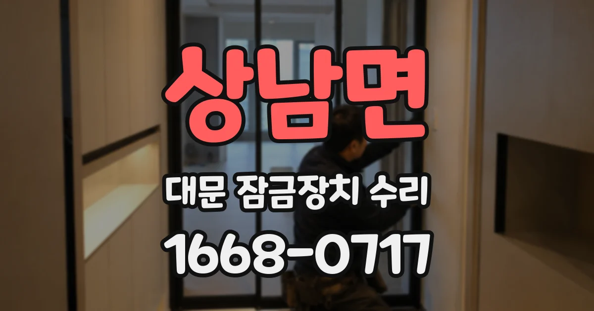 상남면 대문 잠금장치 수리