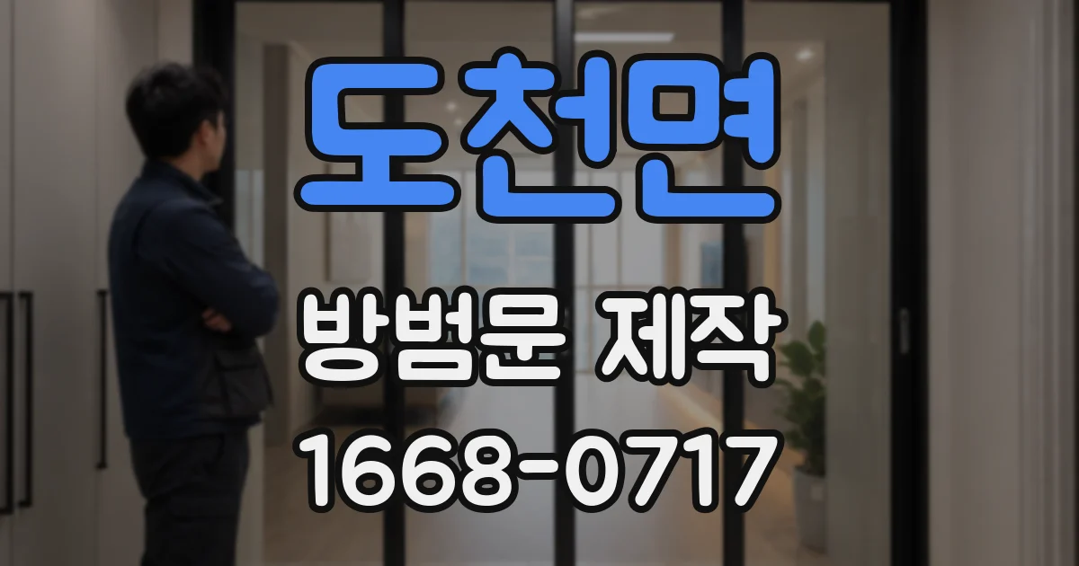 도천면 방범문 제작