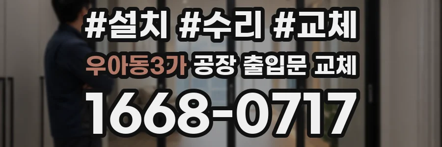 우아동3가 공장 출입문 교체