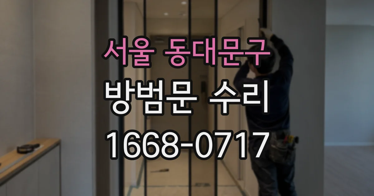 서울 동대문구 방범문 수리