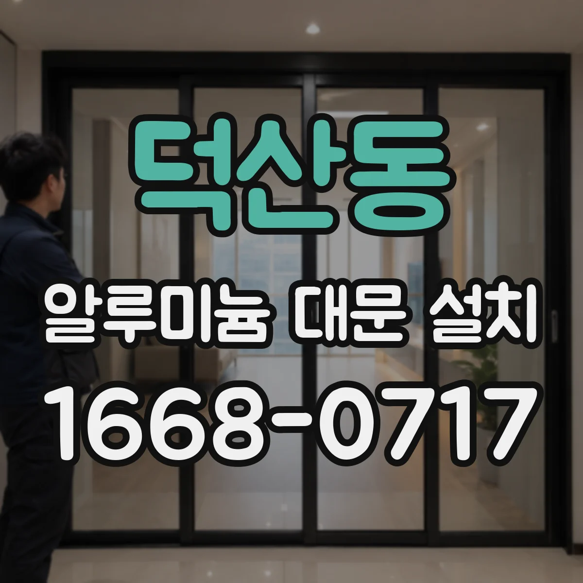 덕산동 알루미늄 대문 설치