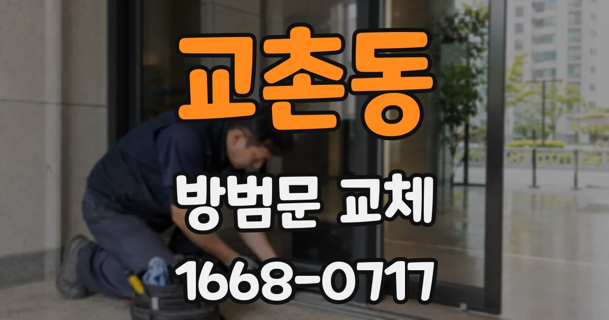 교촌동 방범문 교체