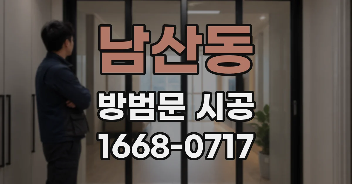 남산동 방범문 시공