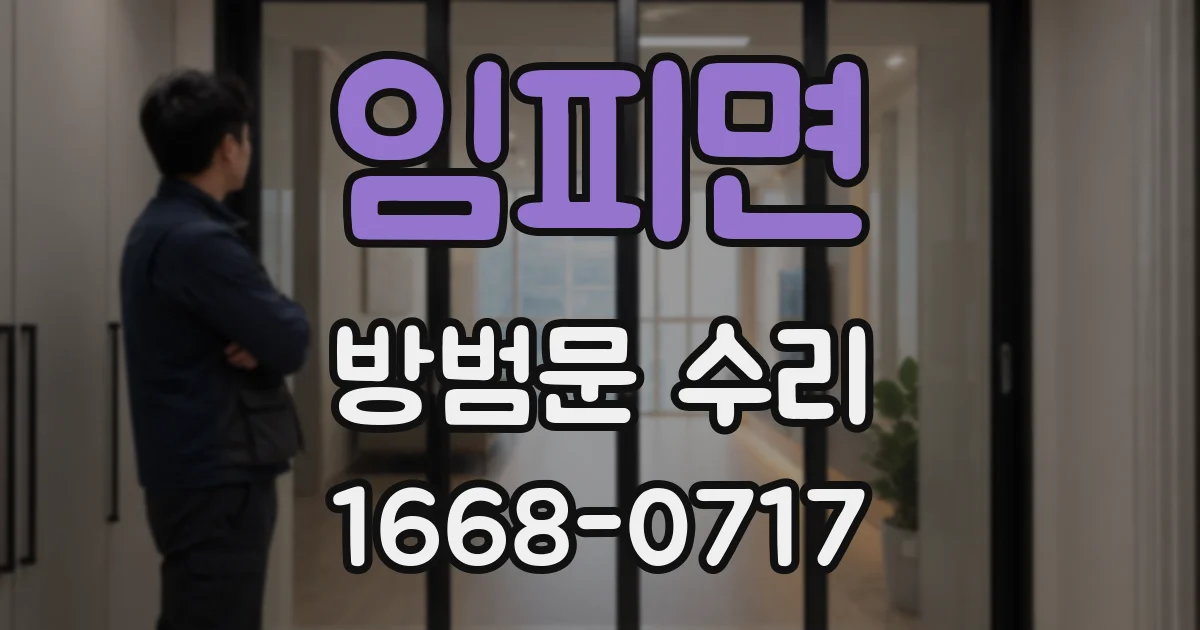 임피면 방범문 수리