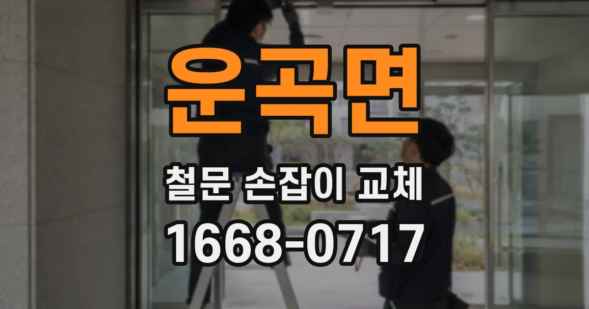 운곡면 철문 손잡이 교체