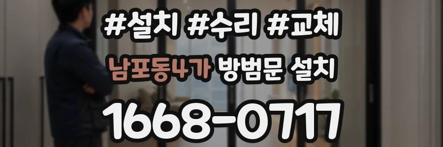 남포동4가 방범문 설치