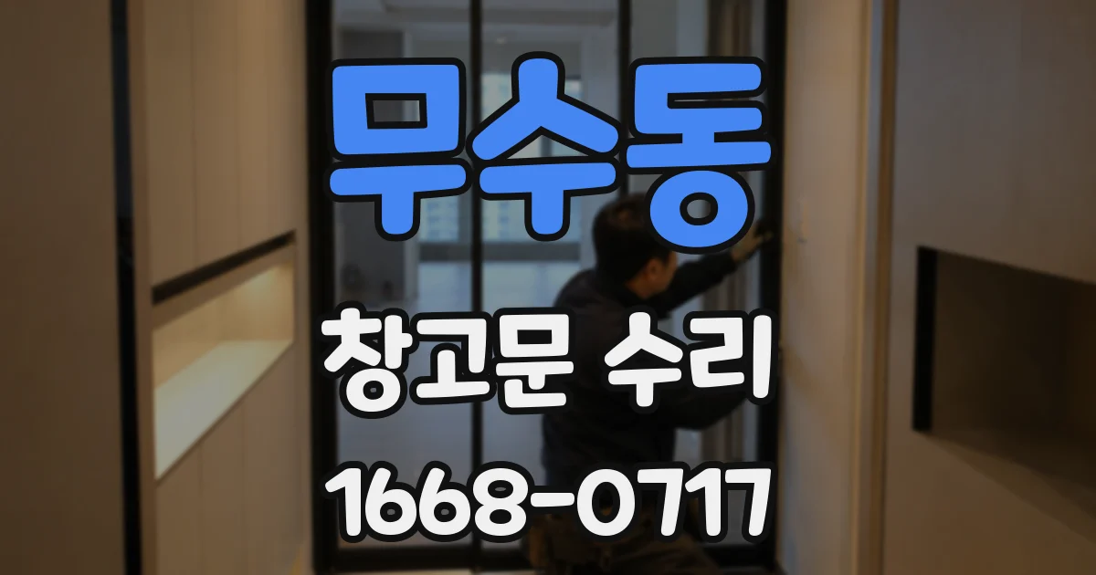 무수동 창고문 수리