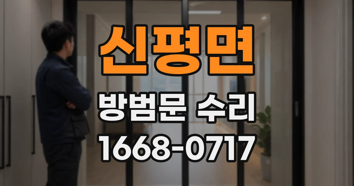 신평면 방범문 수리