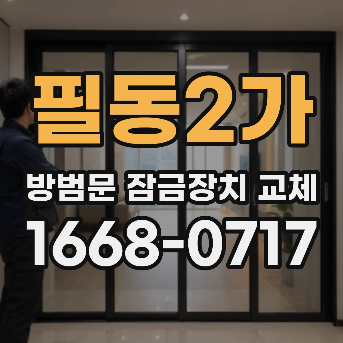 필동2가 방범문 잠금장치 교체