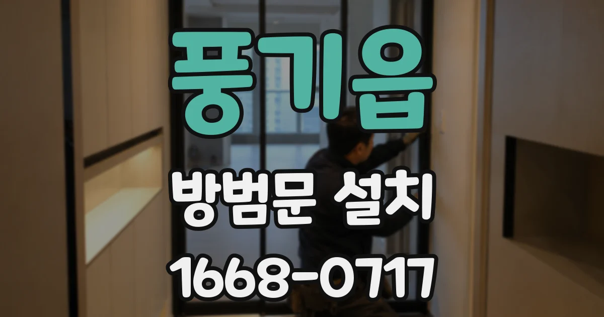 풍기읍 방범문 설치