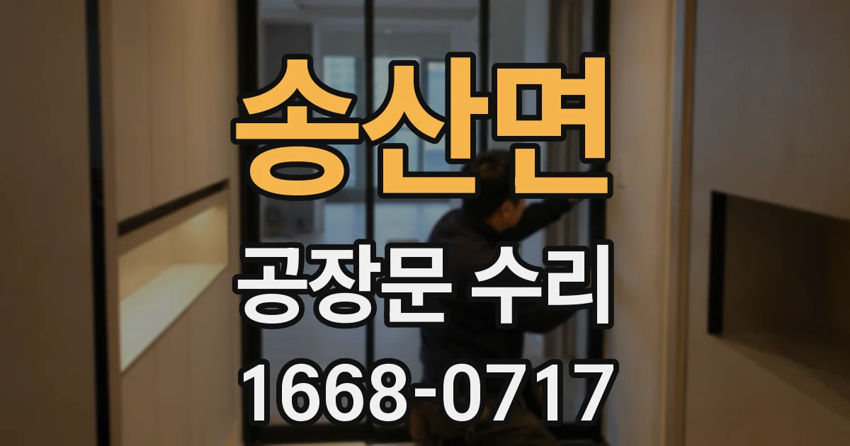 송산면 공장문 수리