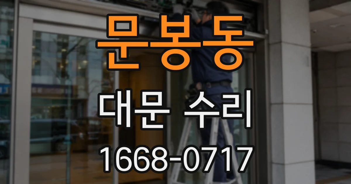 문봉동 대문 수리