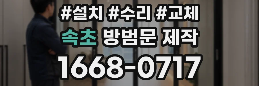 속초 방범문 제작