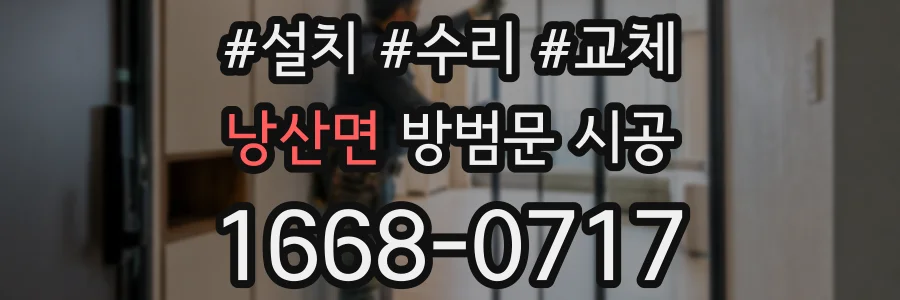 낭산면 방범문 시공