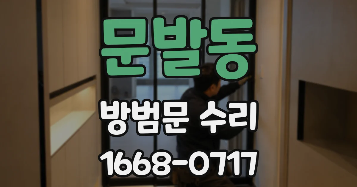 문발동 방범문 수리