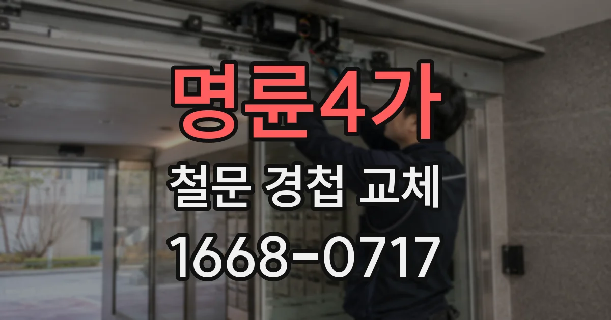 명륜4가 철문 경첩 교체