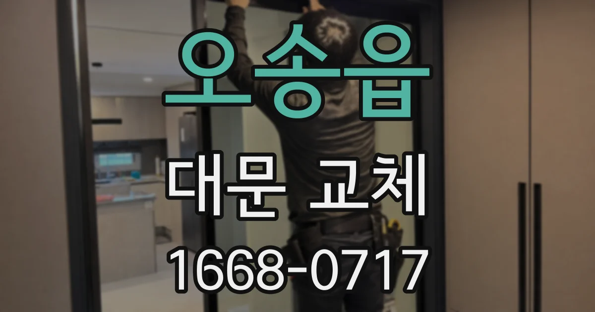 오송읍 대문 교체