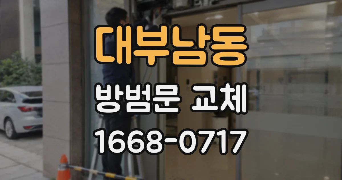 대부남동 방범문 교체