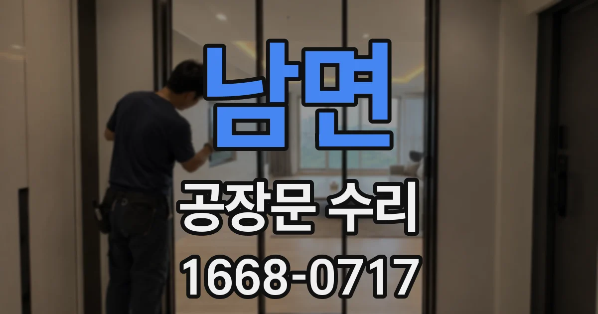 남면 공장문 수리