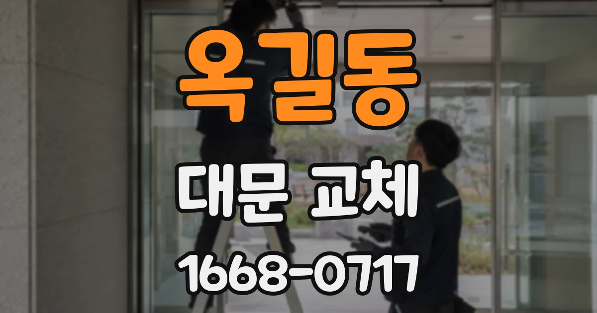 옥길동 대문 교체