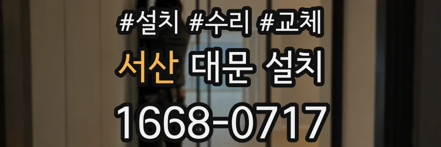 서산 대문 설치
