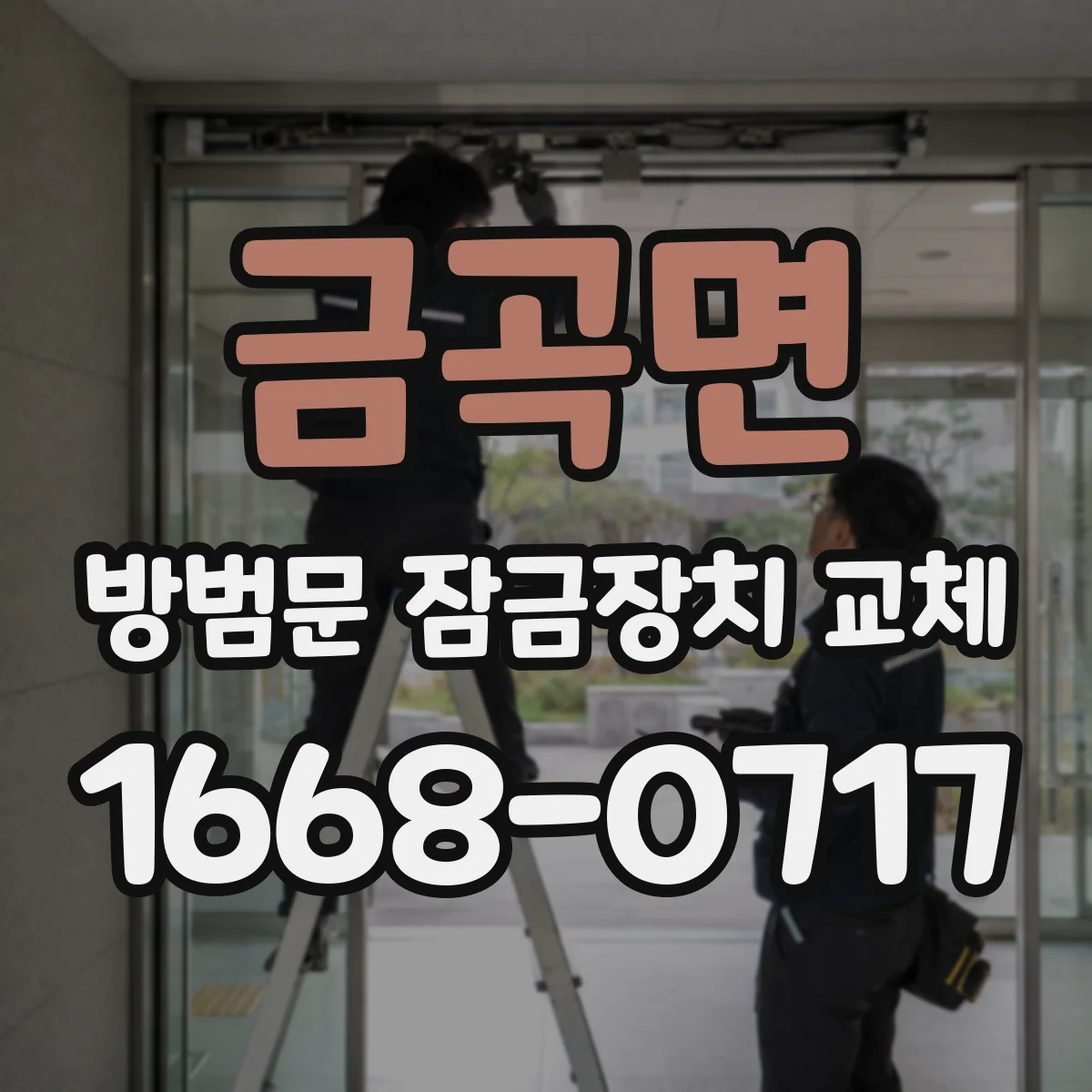 금곡면 방범문 잠금장치 교체