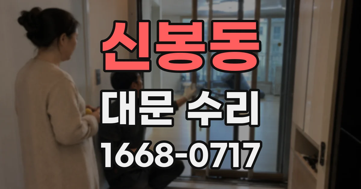 신봉동 대문 수리