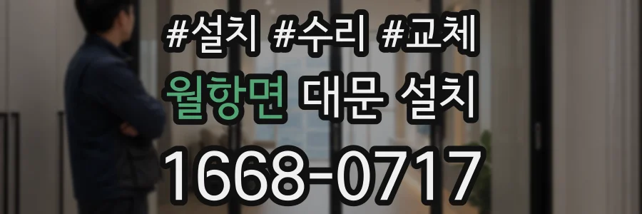 월항면 대문 설치