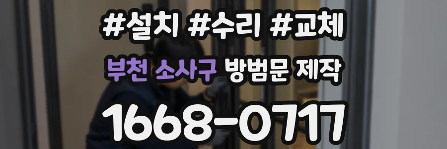부천 소사구 방범문 제작