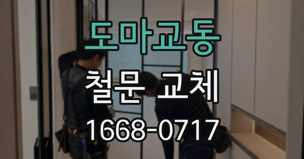 도마교동 철문 교체