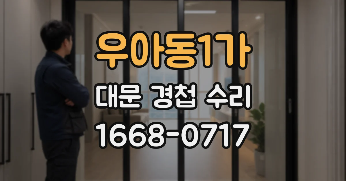 우아동1가 대문 경첩 수리