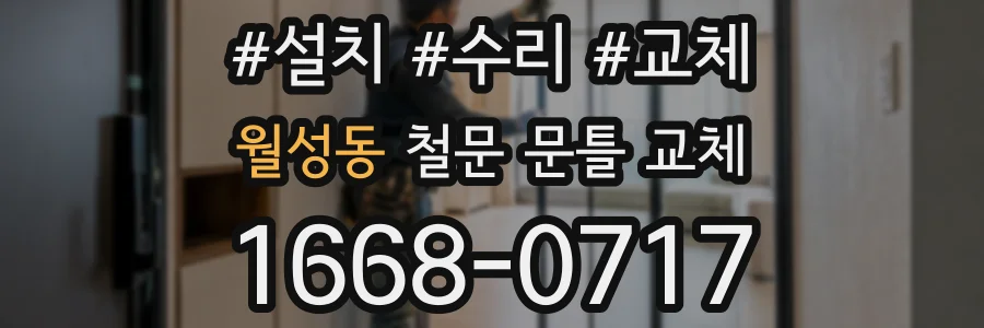 월성동 철문 문틀 교체